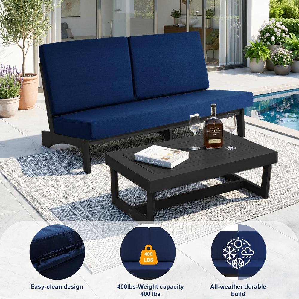 Ricoo 1Piece Patio Furniture S - Outdoor Furniture Loveseat บทวิจารณ์และราคา