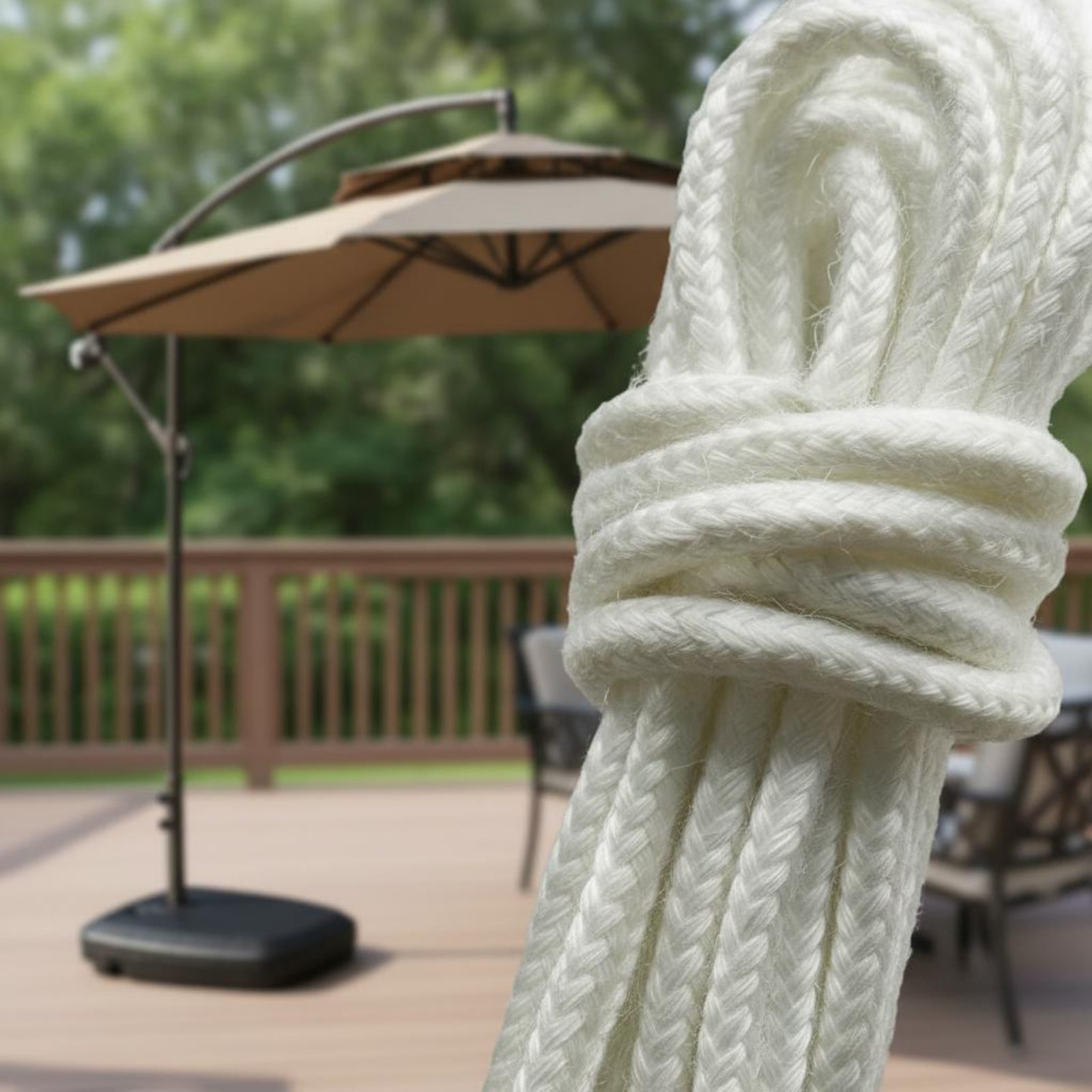 Roman Umbrella Pull Rope Wear- - Outdoor Furniture Patio บทวิจารณ์และราคา